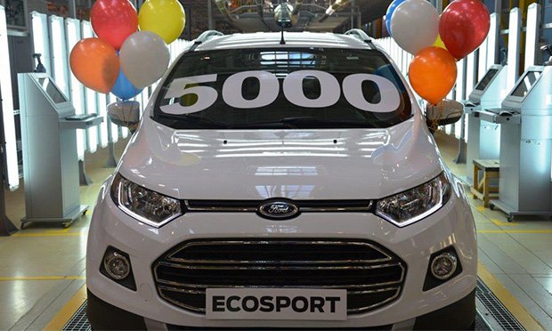 5-тысячный субкомпактный кроссовер EcoSport произведен в Набережных Челнах